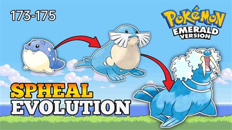 Pokemon Emerald - How To Evolve Spheal Into Sealeo And Walrein | Hoenn Pokedex - YouTube