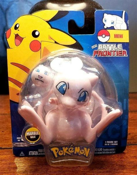 POKEMON JAKKS PACIFIC MEW FIGURE & MARBLE BATTLE FRONTIER VINTAGE 2007 ...