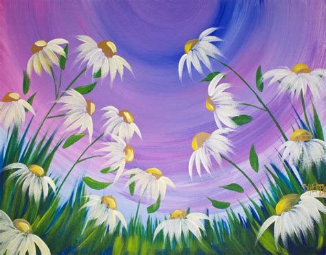 Spring Flowers Acrylic Painting On Canvas For Beginners - Gallery - The ...