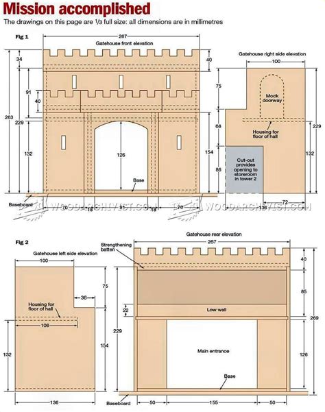 Wooden Castle Plans - Wooden Toy Plans | Castle plans, Wooden castle, Wooden toys plans