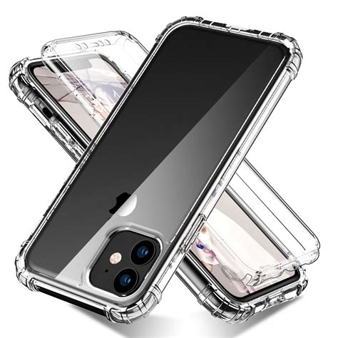 iPhone 11 6.1" Case with Built in Screen Protector, Allytech Full Body Shockproof Dual Layer ...