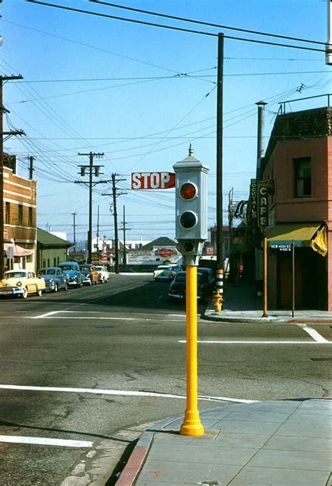 An Acme traffic signal located at the intersection of New High St. and Ord St. in DTLA during ...