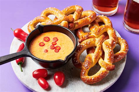 Oktoberfest Pretzels With Spicy Tomato Beer Cheese - SUNSET Grown. All ...