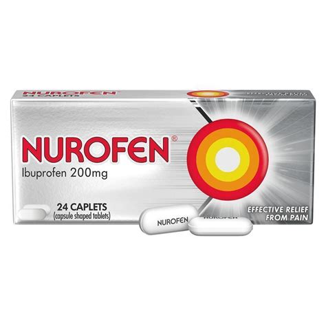 Buy Nurofen Ibuprofen Caplets Pain Relief 200mg 24 Pack Online at Chemist Warehouse®