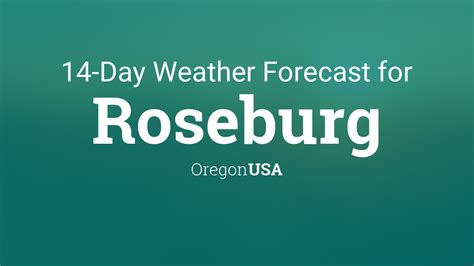 Roseburg, Oregon, USA 14 day weather forecast