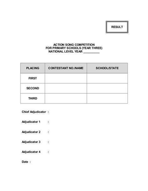 Action song rules, guidelines & adjudication forms 30 nov 2011