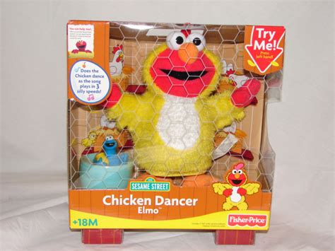 Elmoandfriends.com--Sesame Stret Plush Dolls Fisher-Price - Chicken Dancer Elmo - Model # M7662