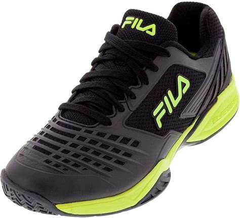 Amazon.com | Fila Men`s Axilus 2 Energized Tennis Shoes Black, Ebony ...