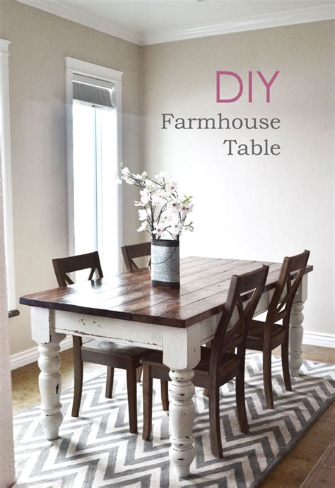 12 Beautifully Rustic DIY Farmhouse Tables | Little House of Four ...