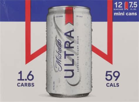 Michelob Ultra Beer, 12 cans / 7.5 fl oz - Fry’s Food Stores