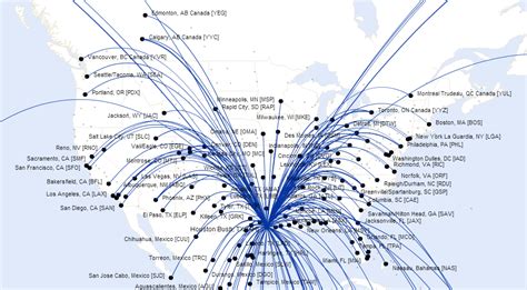 United Airlines Flight Map Europe