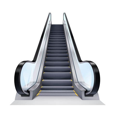 Realistic Escalator Illustration 477367 Vector Art at Vecteezy