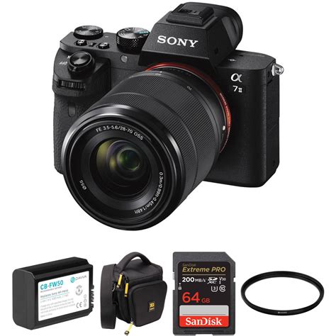 Sony a7 II Mirrorless Camera with 28-70mm Lens and Accessories