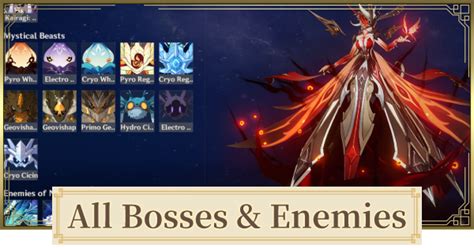 Genshin | Bosses & Enemies List - Dropped Materials - GameWith