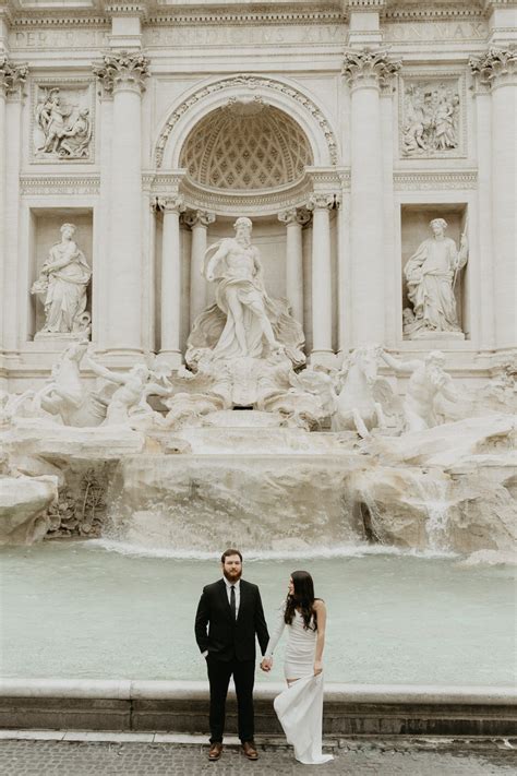 Trevi Fountain Wedding Rome | Emma + Jayce | Silvia Poropat Weddings