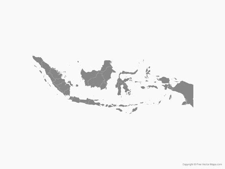 Gambar Vector Maps Indonesia Free Map Provinces Single Color Gambar di Rebanas - Rebanas