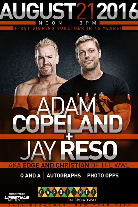 This Totally Reeks of Awesomeness: Edge & Christian Meet & Greet on August 21 – Squared Circle ...