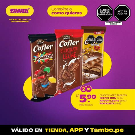 Chocolates Tableta (Bon o Bon 57g / Arcor Leche 58g / Rocklets 65g ...