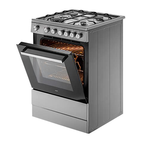 Buy KAFF 60 Litres 4 Burner Cooking Range with Electric Oven (KAB60SS, Silver) Online – Croma