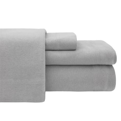 Super Soft 100% Cotton Jersey Sheet Sets Queen, Grey - Walmart.com ...