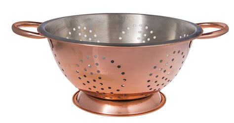 Home Essentials and Beyond Stainless Steel Colander | Stainless steel colander, Copper finish ...