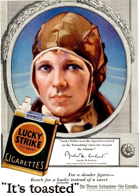 Amelia Earhart's Lucky Strike Ads - Business Insider