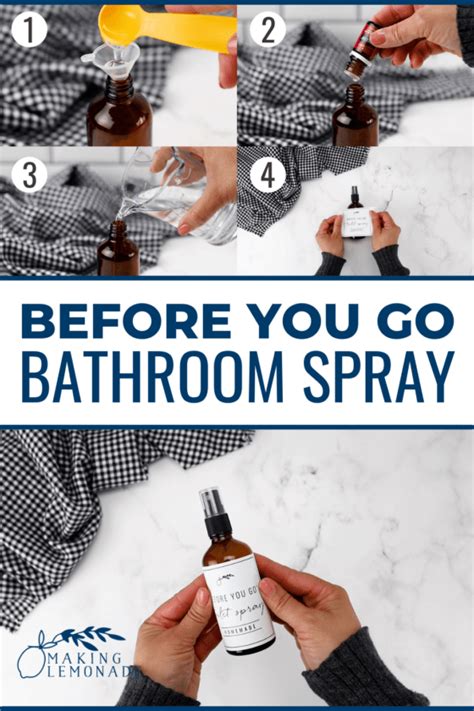 'Before You Go' Toilet Spray - DIY Poo Pourri - Making Lemonade