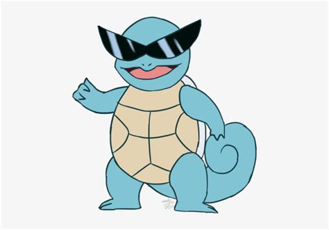 Squirtle Glasses Png - Squirtle With Glasses Png - 500x552 PNG Download ...