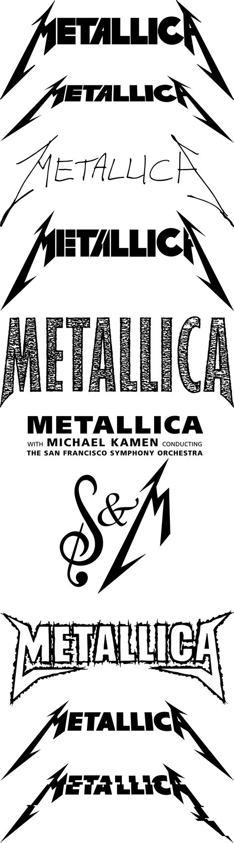 Metallica Logo Through the Years : r/Metallica