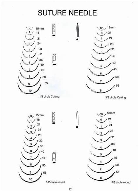 Medical Needle Size Chart