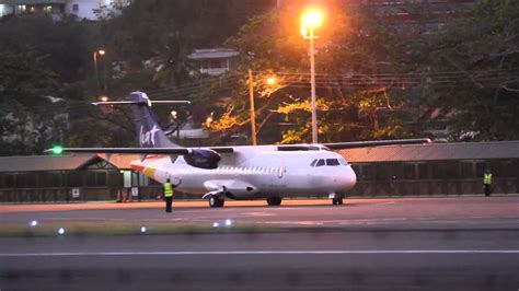 LIAT ATR 72-600 landing in St.Lucia Tlpc - YouTube