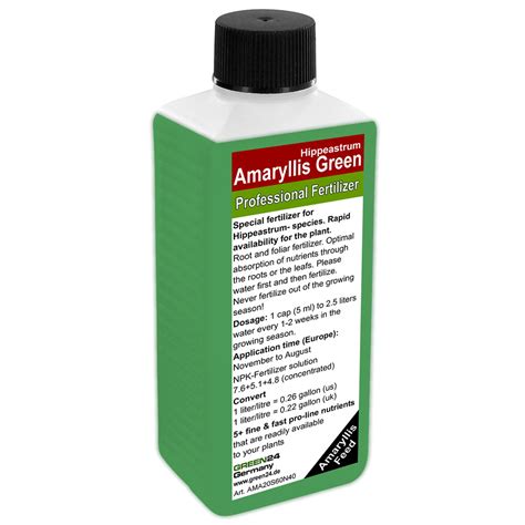 Amaryllis Hippe Astrum Green Liquid Fertilizer NPK-Root & FOLIAR ...