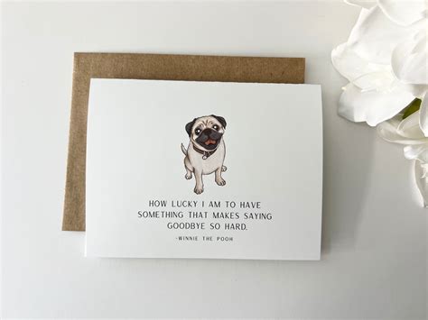 Dog Loss Sympathy Card Loss of Pet Card Dog Loss Card Dog Sympathy Card Loss of Dog Card Winnie ...