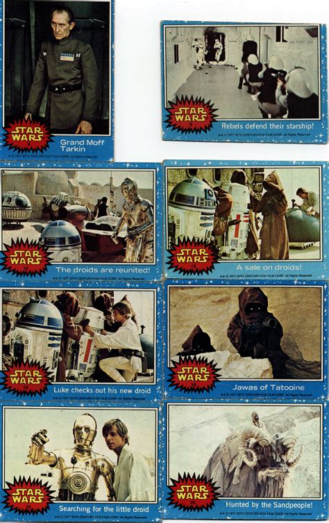 71 Vintage Topps 1977 Star Wars Trading Cards | eBay