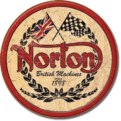 Norton Motorcycles Logo Tin Sign