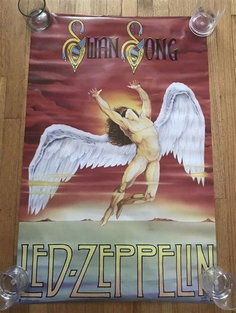 1998 Led Zeppelin Swan Song Poster 34.5" X 22" | eBay