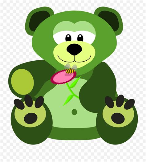 Teddy Bear Bear Knuffig Cuddly Sweet - Green Teddy Bear Drawing Emoji ...