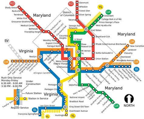 Printable Dc Metro Map