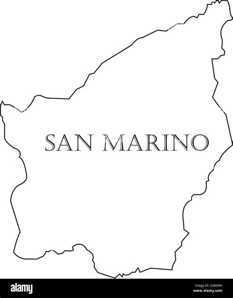 San Marino map logo vector illustration simple design Stock Vector ...