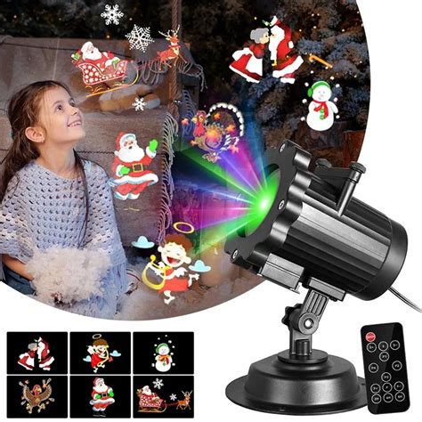 Holiday Projector Christmas 6 Switchable Patterns Slides Landscape ...