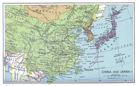 Map Of China And Japan - Maping Resources