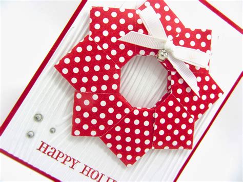 PinkBlingCrafter: A Couple of Origami Christmas Cards