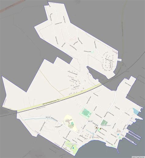 Map of Charlestown town, Maryland - Thong Thai Real