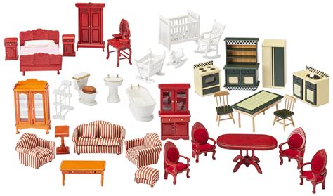 Melissa Doug Classic Victorian Wooden and Upholstered Dollhouse Furniture (35 772046909 | eBay