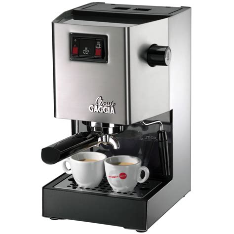 Gaggia 14101 Classic Brushed Stainless Steel Semi-Automatic Espresso Machine