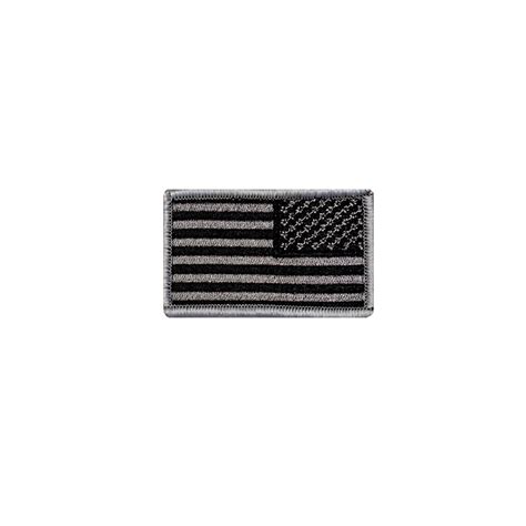 Reverse American Flag Patch Gray and Black - Etsy