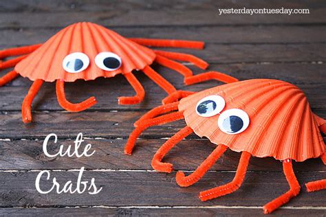 Cute Crabs Kid's Craft | Yesterday On Tuesday