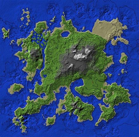 Minecraft Island Map