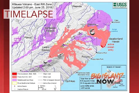 VIDEO: Timelapse of Lava Flow Maps | Big Island Now