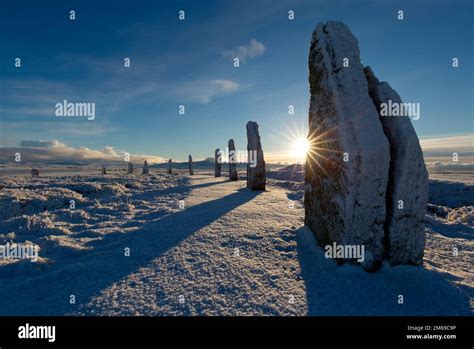 Ring of Brodgar neolithic henge in winter, Orkney Isles Stock Photo - Alamy